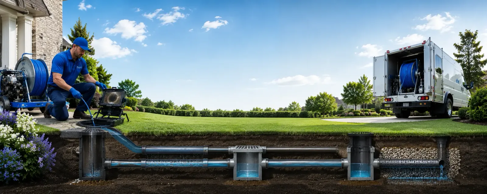 Outdoor drain cleaning information for Winnetka, CA